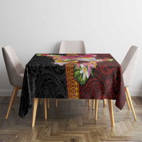 Papua New Guinea Birds and Frangipani Tablecloth Melanesian Art Tattoos - Polynesian Pride