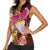 Papua New Guinea Birds and Frangipani Women Sleeveless Polo Shirt Melanesian Art Tattoos - Polynesian Pride