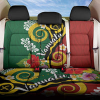 Melanesian Vanuatu Tribal Boar Tusk Back Car Seat Cover Tropical Plants and Namele Motifs - Polynesian Pride