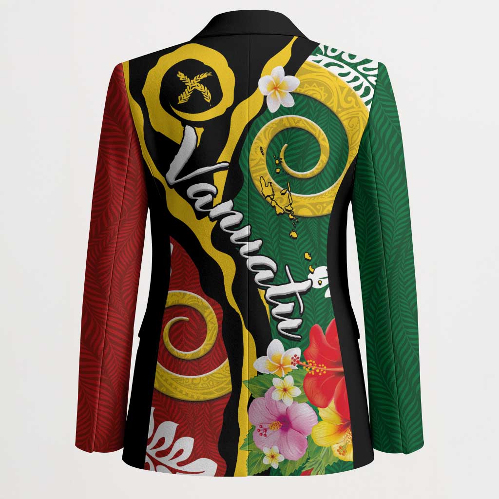 Melanesian Vanuatu Tribal Boar Tusk Blazer Tropical Plants and Namele Motifs - Polynesian Pride