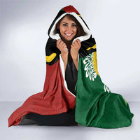 Melanesian Vanuatu Tribal Boar Tusk Hooded Blanket Tropical Plants and Namele Motifs - Polynesian Pride