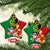 Vanuatu Christmas Ceramic Ornament Funny Santa with Namele and Boar Tusk Tribal - Polynesian Pride