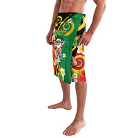 Vanuatu Christmas Lavalava Funny Santa with Namele and Boar Tusk Tribal - Polynesian Pride