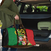 Vanuatu Christmas Travel Bag Funny Santa with Namele and Boar Tusk Tribal - Polynesian Pride