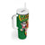 Vanuatu Christmas Tumbler With Handle Funny Santa with Namele and Boar Tusk Tribal - Polynesian Pride