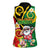 Vanuatu Christmas Women Sleeveless Polo Shirt Funny Santa with Namele and Boar Tusk Tribal - Polynesian Pride