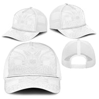 Samoan Lotu a Tamaiti Baseball Net Cap Coat of Arms and Polynesian Pattern