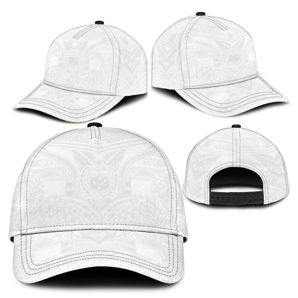 Samoan Lotu a Tamaiti Classic Cap Coat of Arms and Polynesian Pattern