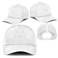 Samoan Lotu a Tamaiti Mesh Trucker Cap Coat of Arms and Polynesian Pattern