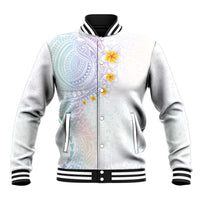 Hawaiian Tribal Tattoo and Plumeria Baseball Jacket Polynesian Pattern Sweet