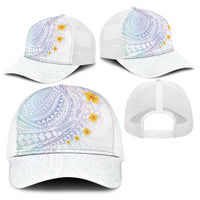 Hawaiian Tribal Tattoo and Plumeria Baseball Net Cap Polynesian Pattern Sweet
