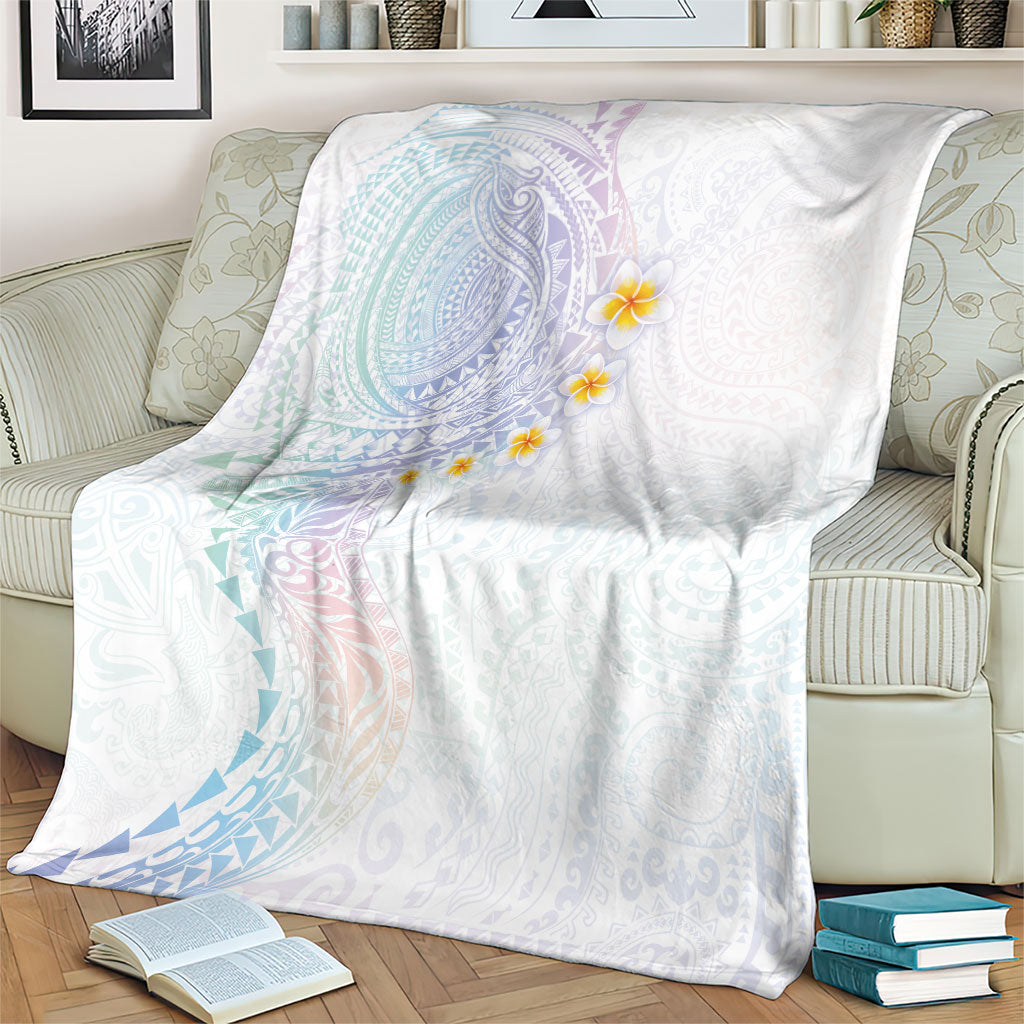 Hawaiian Tribal Tattoo and Plumeria Blanket Polynesian Pattern Sweet