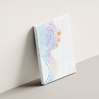 Hawaiian Tribal Tattoo and Plumeria Canvas Wall Art Polynesian Pattern Sweet