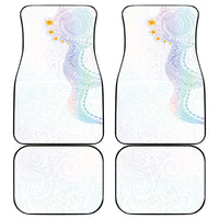 Hawaiian Tribal Tattoo and Plumeria Car Mats Polynesian Pattern Sweet