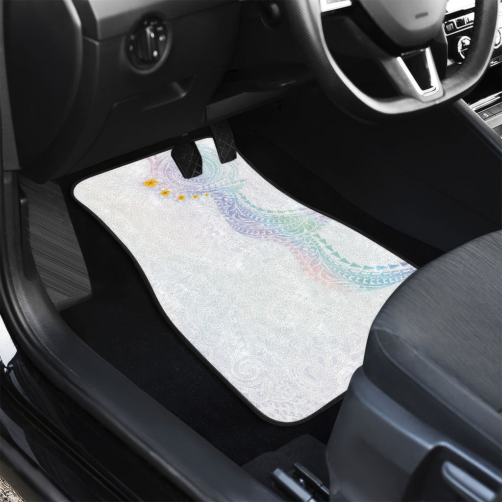Hawaiian Tribal Tattoo and Plumeria Car Mats Polynesian Pattern Sweet