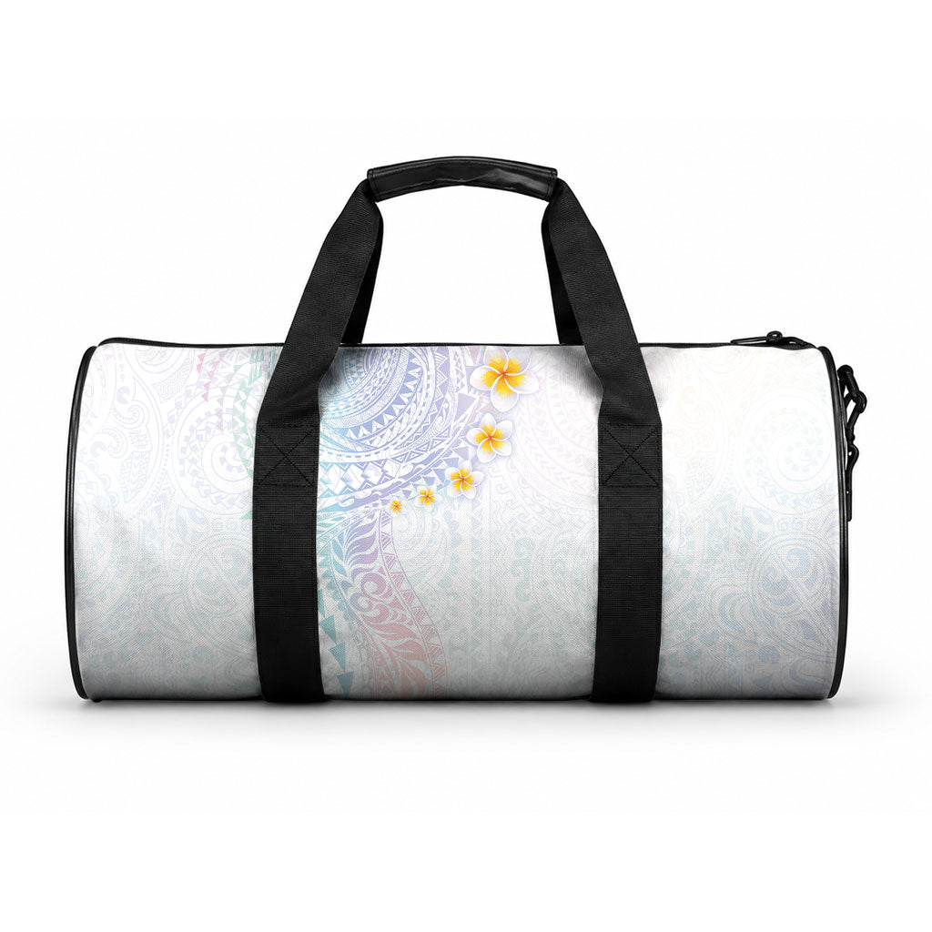 Hawaiian Tribal Tattoo and Plumeria Duffle Bag Polynesian Pattern Sweet