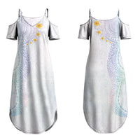 Hawaiian Tribal Tattoo and Plumeria Family Matching Summer Maxi Dress and Hawaiian Shirt Polynesian Pattern Sweet
