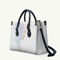 Hawaiian Tribal Tattoo and Plumeria Leather Bag Polynesian Pattern Sweet