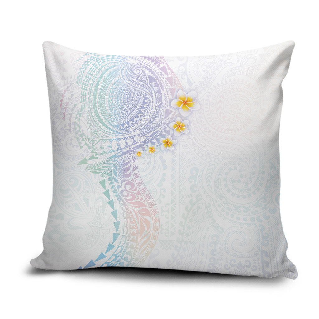Hawaiian Tribal Tattoo and Plumeria Pillow Cover Polynesian Pattern Sweet