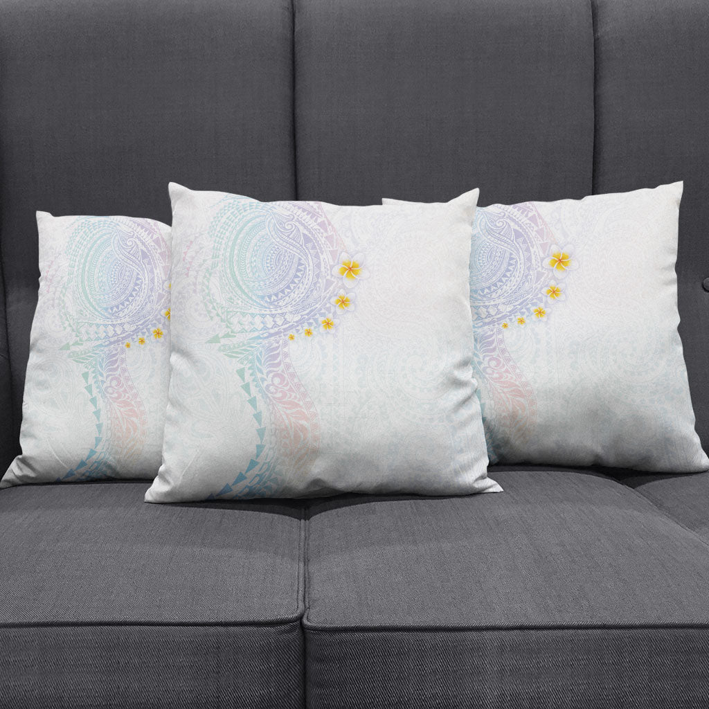 Hawaiian Tribal Tattoo and Plumeria Pillow Cover Polynesian Pattern Sweet