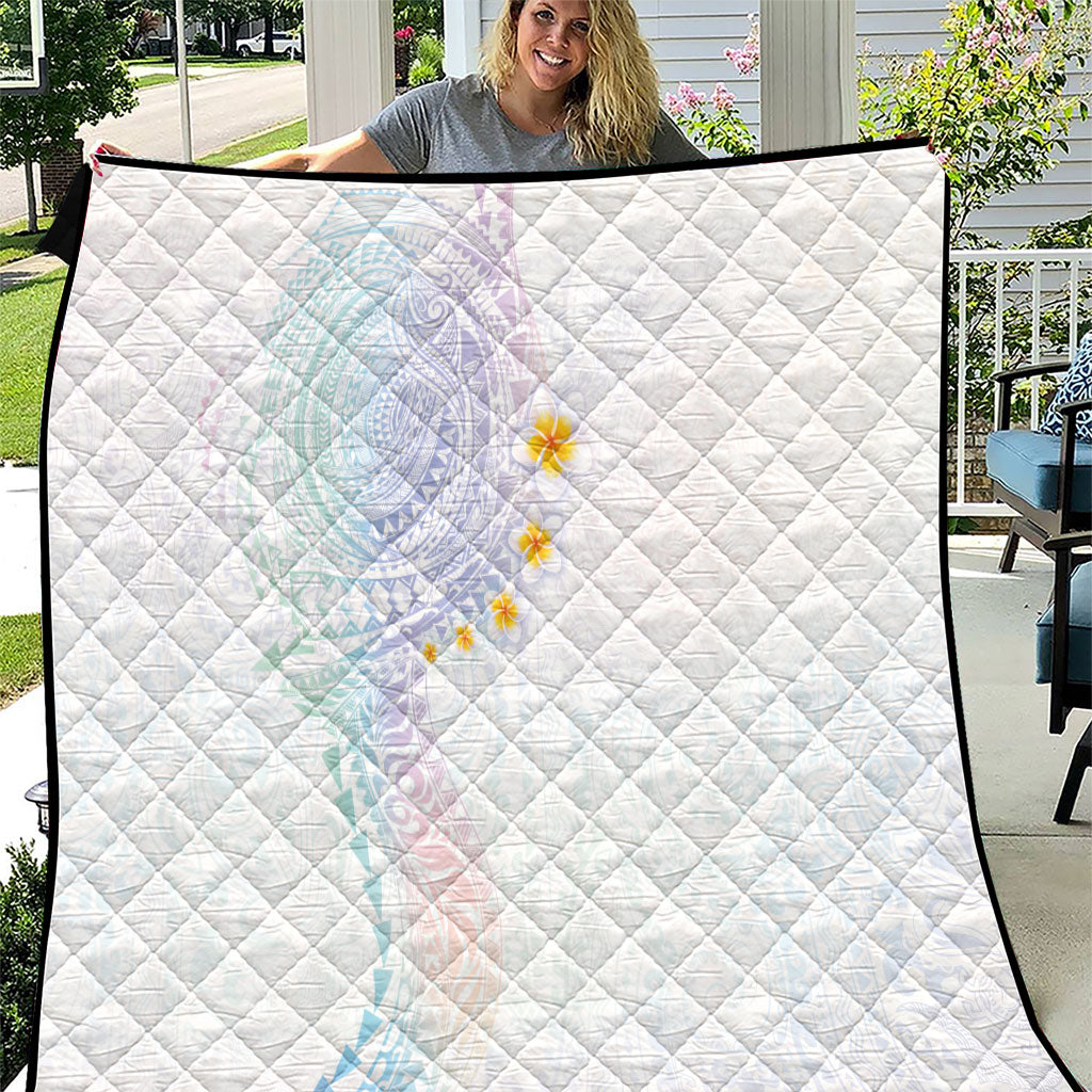 Hawaiian Tribal Tattoo and Plumeria Quilt Polynesian Pattern Sweet