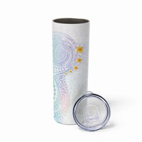 Hawaiian Tribal Tattoo and Plumeria Skinny Tumbler Polynesian Pattern Sweet