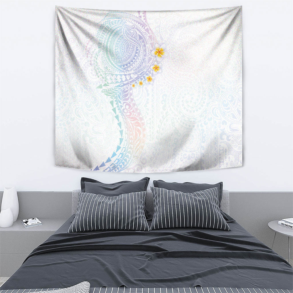 Hawaiian Tribal Tattoo and Plumeria Tapestry Polynesian Pattern Sweet