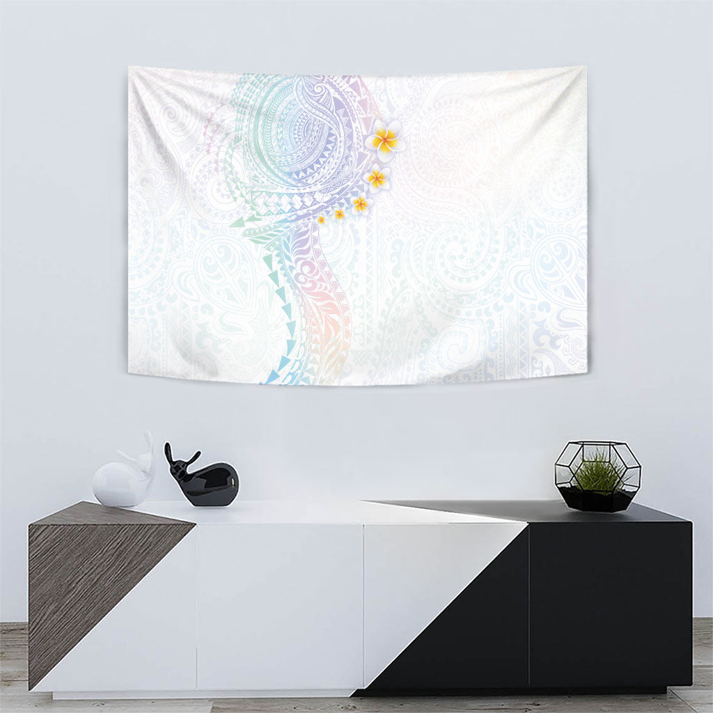 Hawaiian Tribal Tattoo and Plumeria Tapestry Polynesian Pattern Sweet
