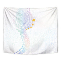Hawaiian Tribal Tattoo and Plumeria Tapestry Polynesian Pattern Sweet