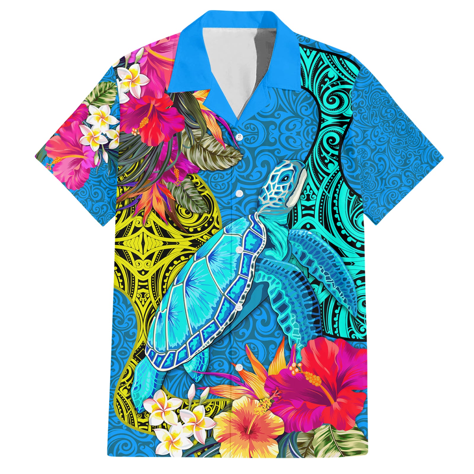 polynesian-hawaiian-shirt-the-turtle-jung-flower-with-maori-pattern-ethnic-style