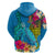 Polynesian Hoodie The Turtle Jung Flower with Maori Pattern Ethnic Style LT03 - Polynesian Pride