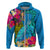 Polynesian Hoodie The Turtle Jung Flower with Maori Pattern Ethnic Style LT03 - Polynesian Pride