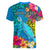 custom-polynesian-women-v-neck-t-shirt-the-turtle-jung-flower-with-maori-pattern-ethnic-style
