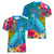 custom-polynesian-women-v-neck-t-shirt-the-turtle-jung-flower-with-maori-pattern-ethnic-style