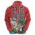 Hawaii Christmas Hoodie The Santa Surfing Hawaii Xmas Style LT03 - Polynesian Pride