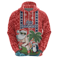Custom Hawaii Christmas Hoodie The Santa Surfing Hawaii Xmas Style LT03 - Polynesian Pride
