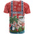 Custom Hawaii Christmas T Shirt The Santa Surfing Hawaii Xmas Style LT03 - Polynesian Pride