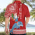 Hawaii Mele Kalikimaka Hawaiian Shirt Santa Riding The DolPhin Mix Kakau Pattern Red Style LT03 - Polynesian Pride