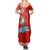 Custom Hawaii Mele Kalikimaka Summer Maxi Dress Santa Riding The DolPhin Mix Kakau Pattern Red Style LT03 - Polynesian Pride