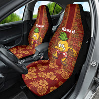 Hawaii Car Seat Cover Aloha Funny Pineapple Mix Kakau Hawaiian Tribal LT03 - Polynesian Pride