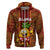 Hawaii Hoodie Aloha Funny Pineapple Mix Kakau Hawaiian Tribal LT03 Zip Hoodie Red - Polynesian Pride