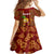 Hawaii Kid Short Sleeve Dress Aloha Funny Pineapple Mix Kakau Hawaiian Tribal LT03 - Polynesian Pride