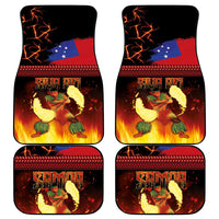 Samoan Siva Afi Car Mats Tribal Performers of Samoan Fire Knife Dancing