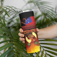 Samoan Siva Afi Skinny Tumbler Tribal Performers of Samoan Fire Knife Dancing LT03 - Polynesian Pride