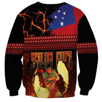 Samoan Siva Afi Sweatshirt Tribal Performers of Samoan Fire Knife Dancing