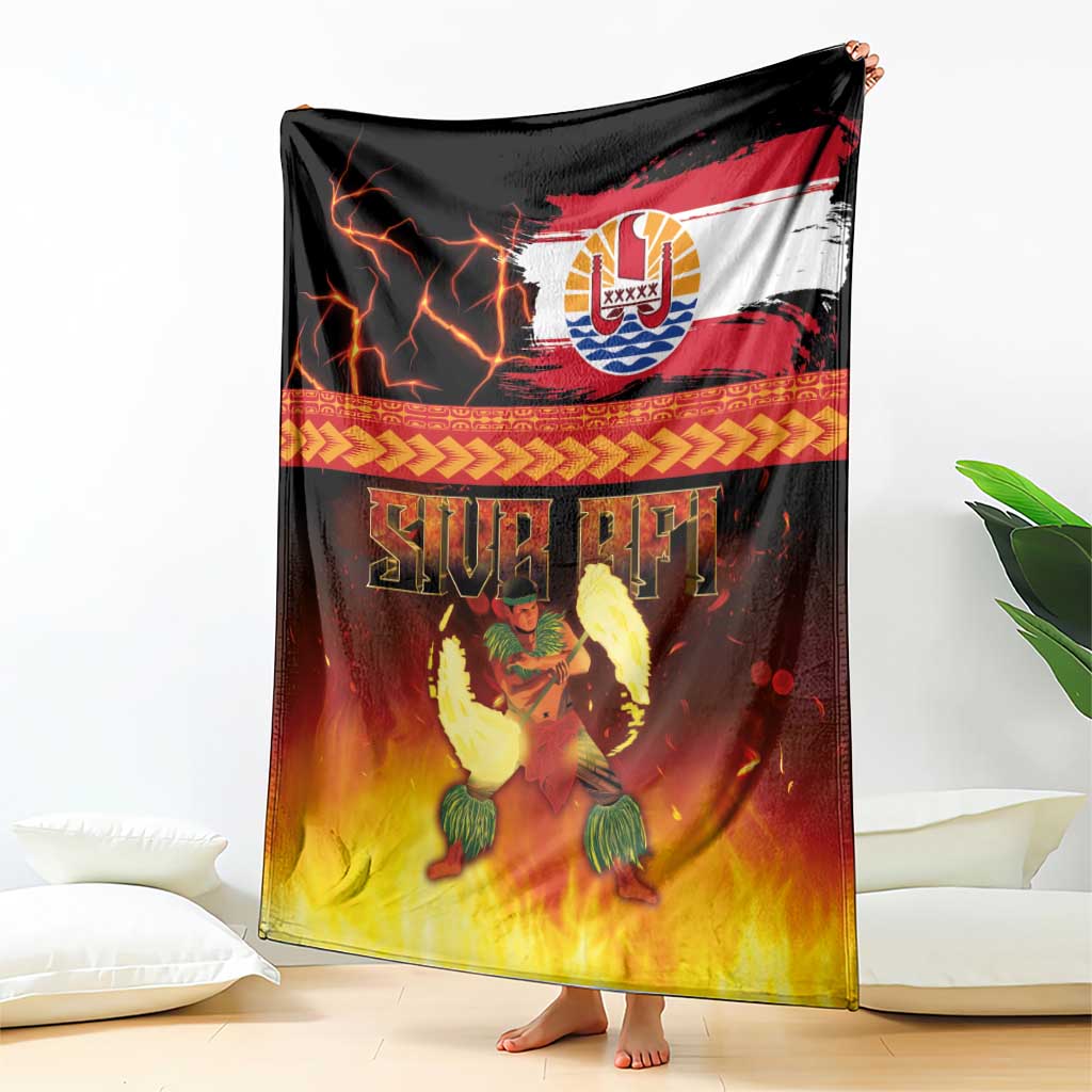 Tahitian Siva Afi Blanket Tribal Performers of Tahitian Fire Knife Dancing LT03 - Polynesian Pride