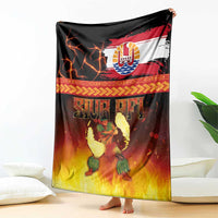 Tahitian Siva Afi Blanket Tribal Performers of Tahitian Fire Knife Dancing LT03 - Polynesian Pride