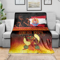 Tahitian Siva Afi Blanket Tribal Performers of Tahitian Fire Knife Dancing LT03 - Polynesian Pride