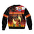 Tahitian Siva Afi Bomber Jacket Tribal Performers of Tahitian Fire Knife Dancing