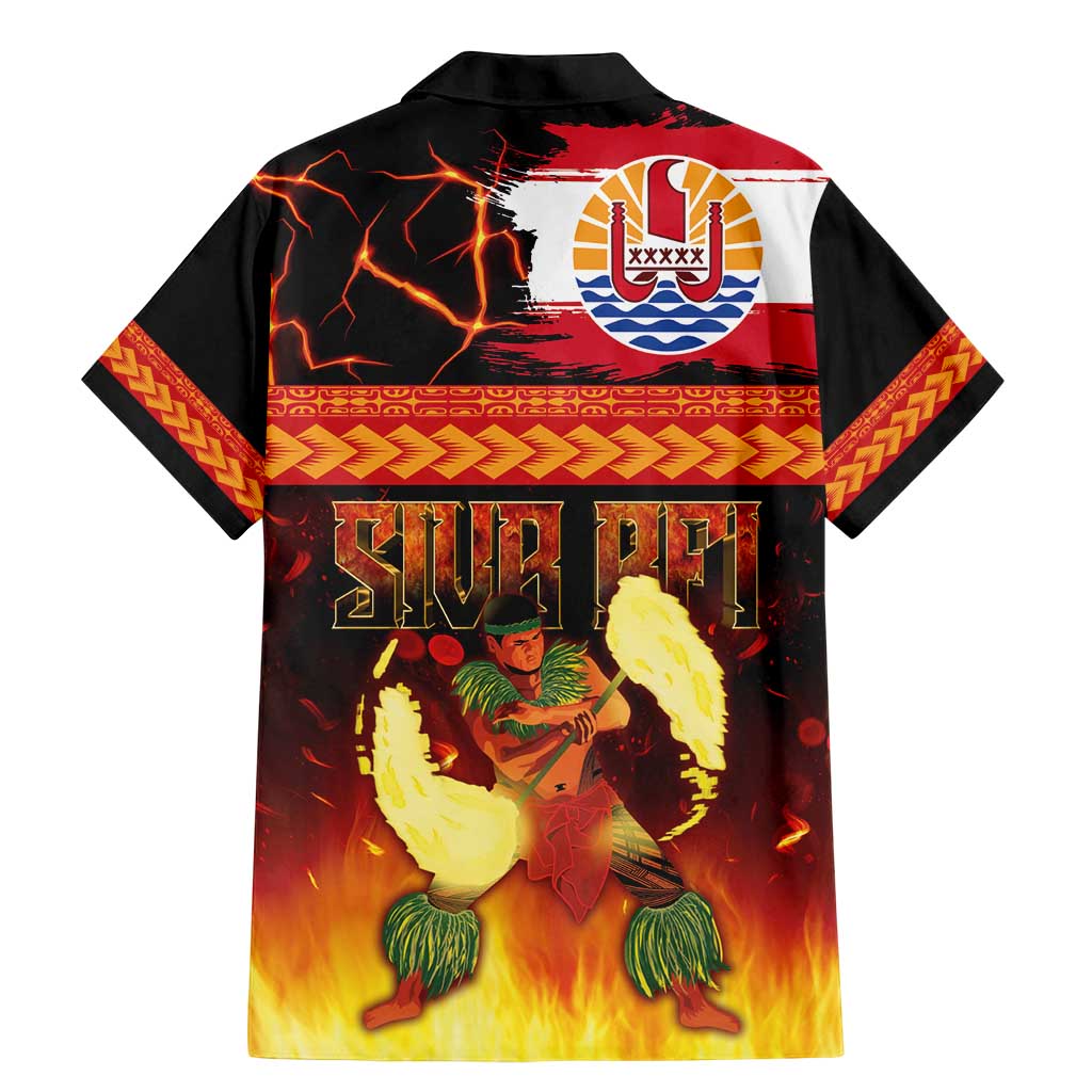 Tahitian Siva Afi Family Matching Mermaid Dress and Hawaiian Shirt Tribal Performers of Tahitian Fire Knife Dancing